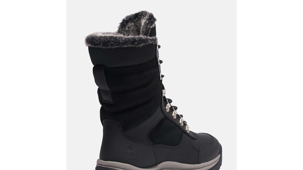 Timberland White Ledge Tall Lace Up Boot - Womens, Jet Black, 9.5, Medium, TB1A2KDR01509500M