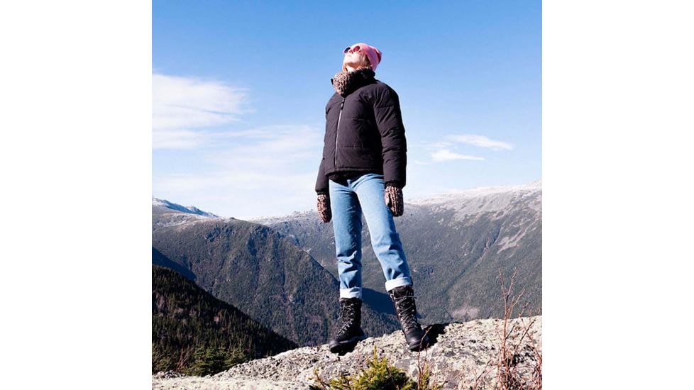 Timberland White Ledge Tall Lace Up Boot - Womens, Jet Black, 9.5, Medium, TB1A2KDR01509500M