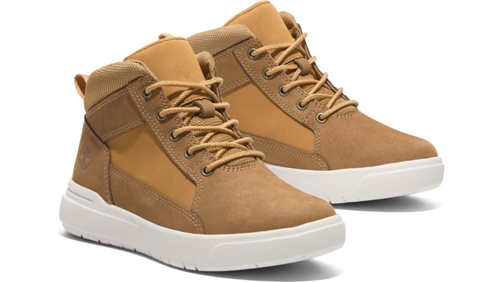 Timberland Youth Allston Mid Lace Up Shoes - Mens, Wheat Nubuck, 1.5, Medium, TB0A42M275401500M