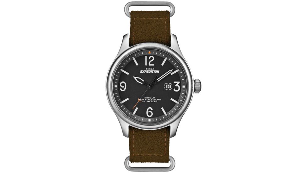 Timex  Mil Fld Blk Di Slip-brn T499359J