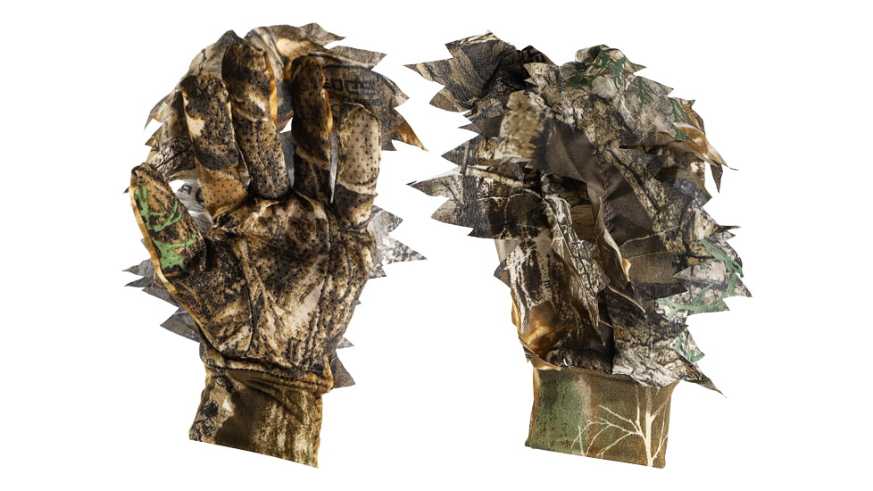 Titan 3d Leafy Gloves Real Tree Edge