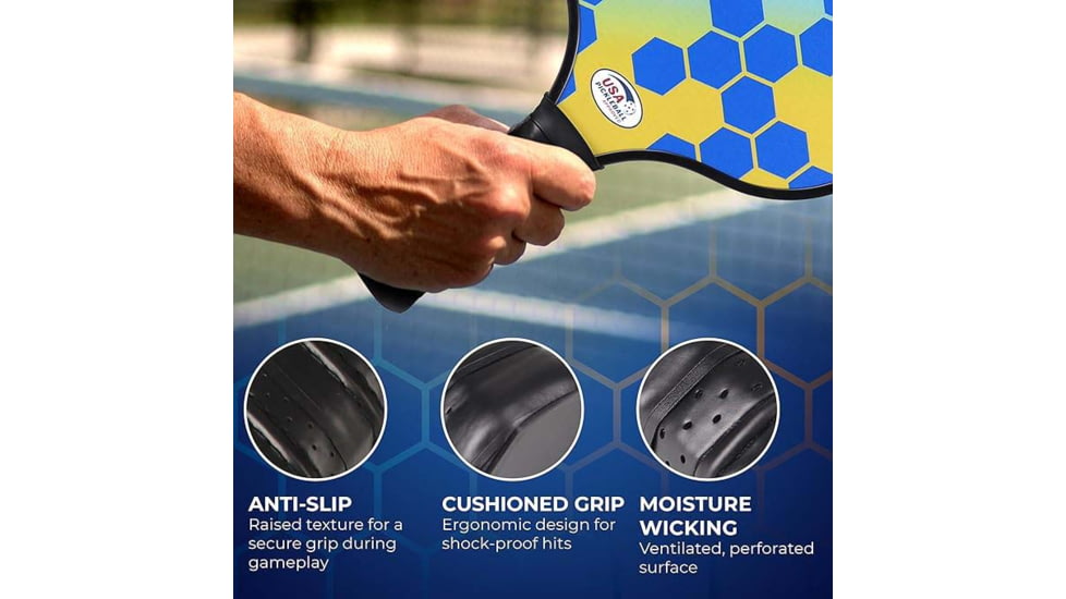 Tkg Sports Carbon Fiber Pickleball Set W/carry Bag