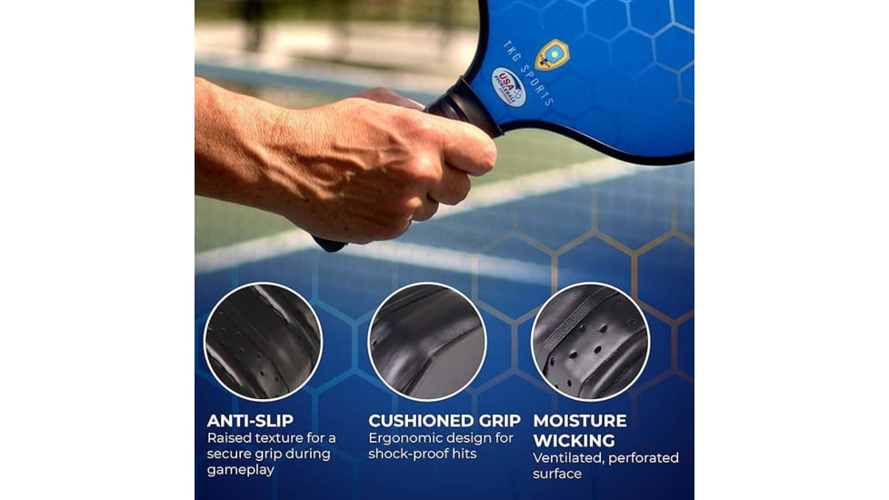 Tkg Sports Fiberglass Pickleball Set W/carry Bag