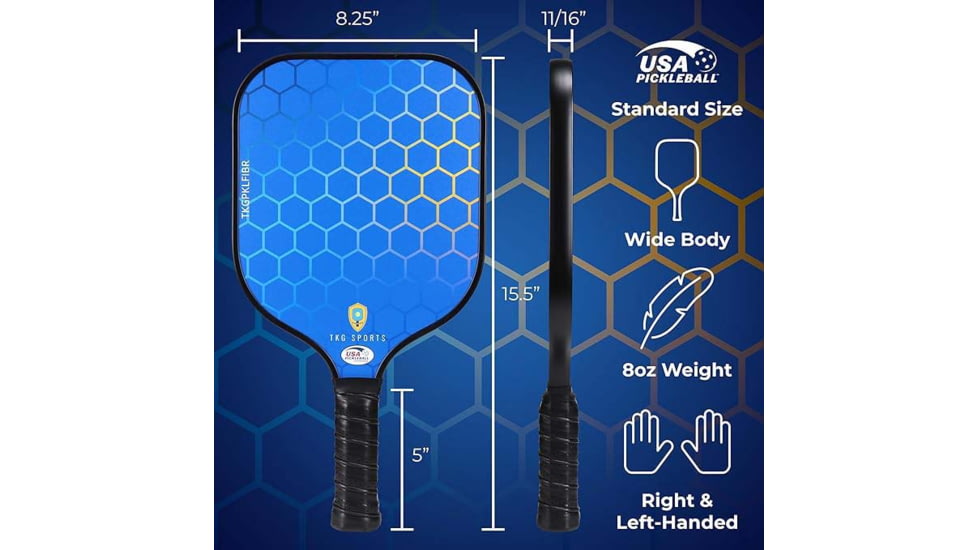 Tkg Sports Fiberglass Pickleball Set W/carry Bag