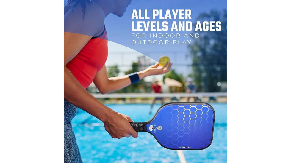 Tkg Sports Fiberglass Pickleball Set W/carry Bag