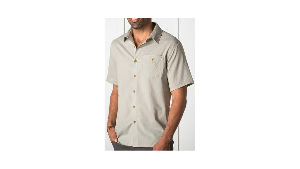 Toad&amp;Co Airbrush Short Sleeve Shirt - Men's-Quarry-Small