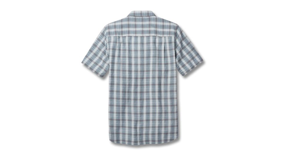 Toad&amp;Co Airscape Men's Short Sleeve Shirt, Smoke, Large T2012700-259-L