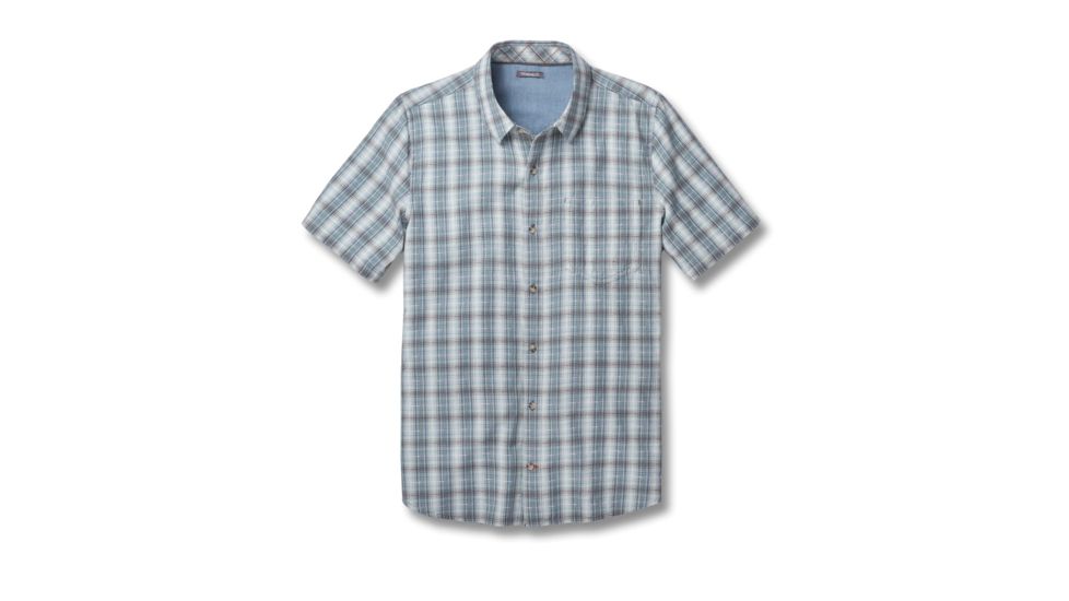 Toad&amp;Co Airscape Men's Short Sleeve Shirt, Smoke, Large T2012700-259-L