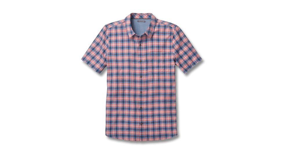 Toad&amp;Co Airscape Men's Short Sleeve Shirt, Deep Navy, Large T2012700-420-L