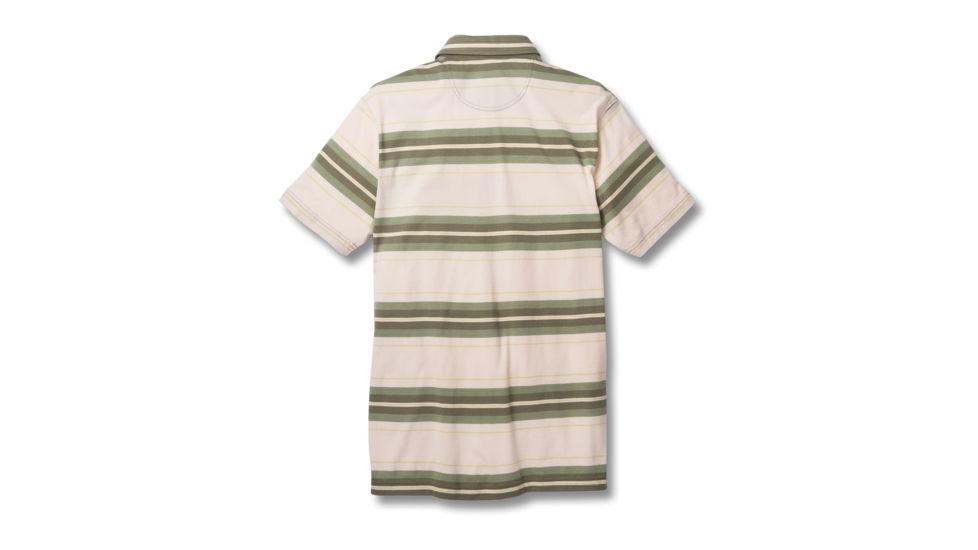 Toad&amp;Co Blackjack Men's Polo Shirt, Thyme Stripe, Large T2002810-313-L