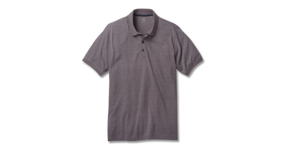 Toad&amp;Co Caddywood Men's Short Sleeve Polo, Smoke, Large T2002806-259-L