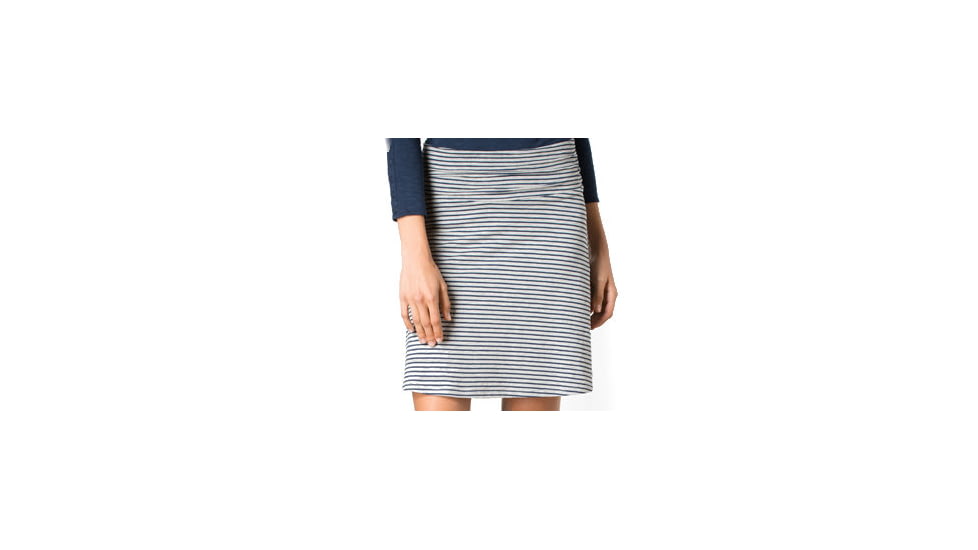 Toad&amp;Co Chaka Skirt - Women's-Deep Navy Stripe-Small