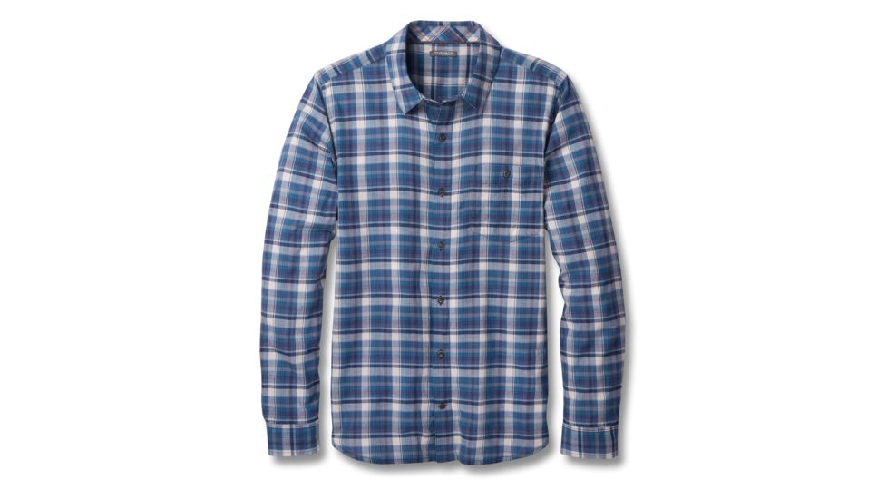 Toad&amp;Co Cuba Libre Mens Long Sleeve Shirt, Deep Navy, Large T2252402-420-L