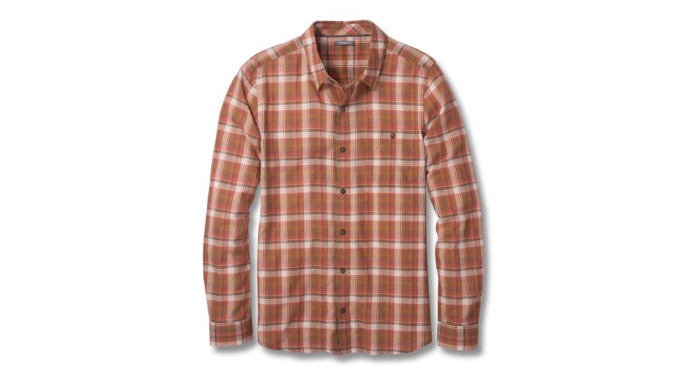 Toad&amp;Co Cuba Libre Mens Long Sleeve Shirt, Terra Cotta, Large T2252402-607-L