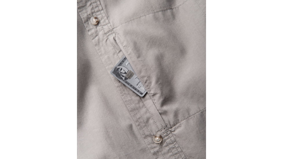 Toad&amp;Co Cutler Mens Long Sleeve Slim Shirt, Smoke, Large T2222801-259-L