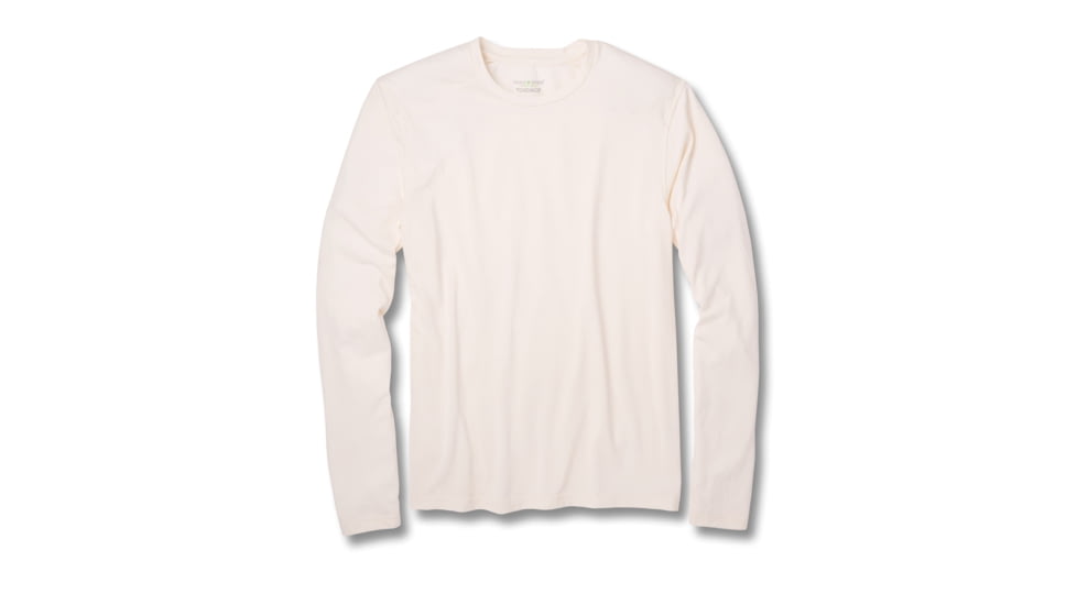 Toad&amp;Co Debug Lightweight Men's Long Sleeve Crew, Salt, 2XL T2242709-199-XXL