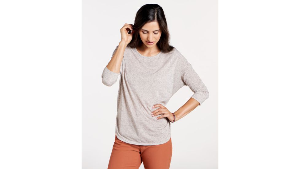 Toad&amp;Co Ember 3/4 Sleeve Women's Tee, Cocoa, Extra Small T1242709-230-XS