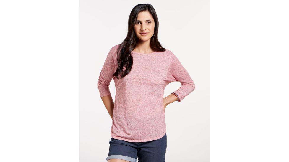 Toad&amp;Co Ember 3/4 Sleeve Women's Tee, Rhubarb, Extra Small T1242709-659-XS