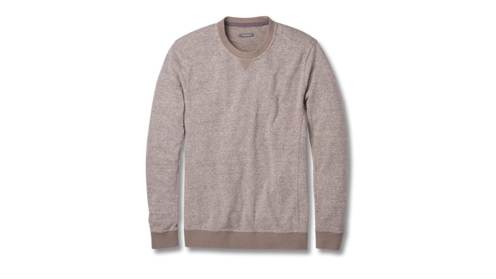 Toad&amp;Co Epique Crew Men's Sweatshirt, Falcon Brown Heather, Large T2082802-206-L
