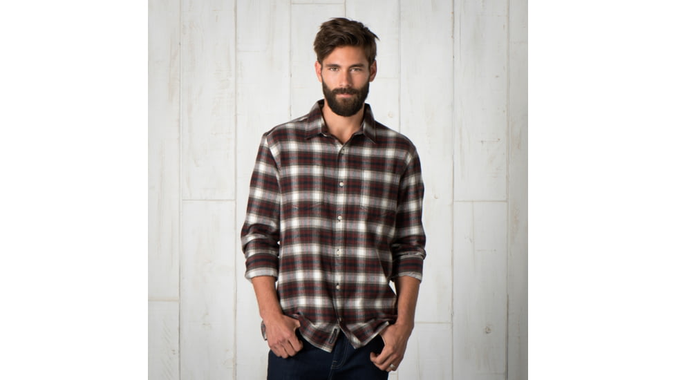 Toad&amp;Co Flannagan Long Sleeve Shirt - Mens-Brown Madder-Large