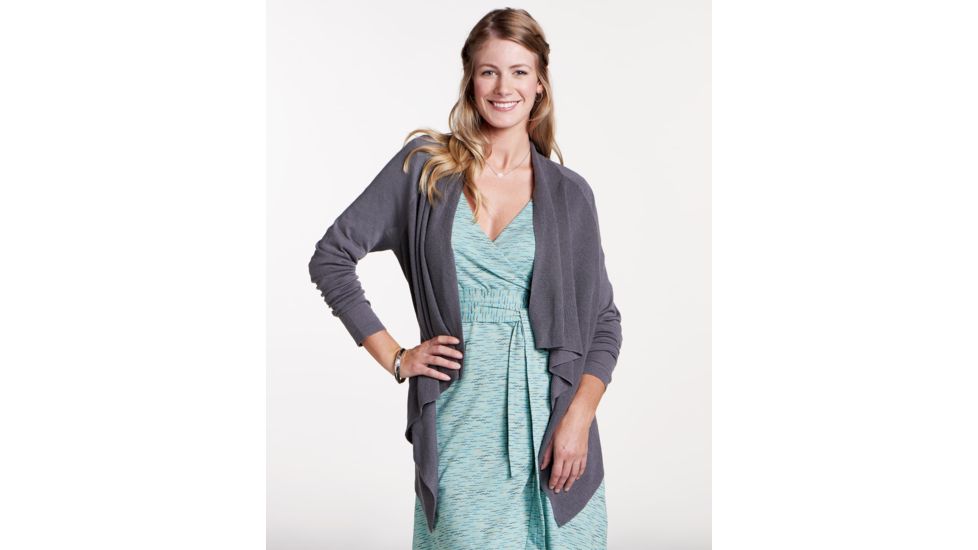 Toad&amp;Co Gypsy Womens Cardigan, Smoke, Large T1071708-259-L