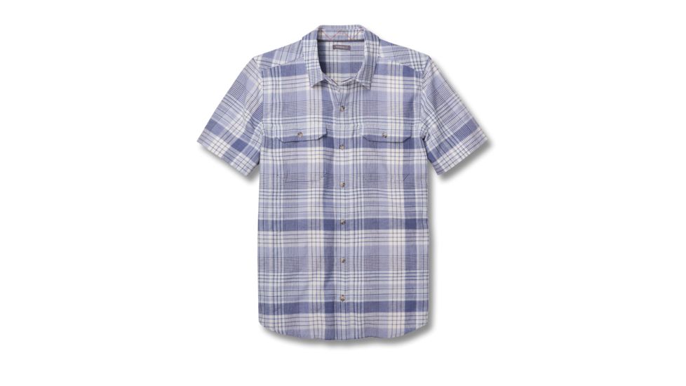 Toad&amp;Co Hookline Men's Short Sleeve Shirt, Weathered Blue, Large T2222703-462-L