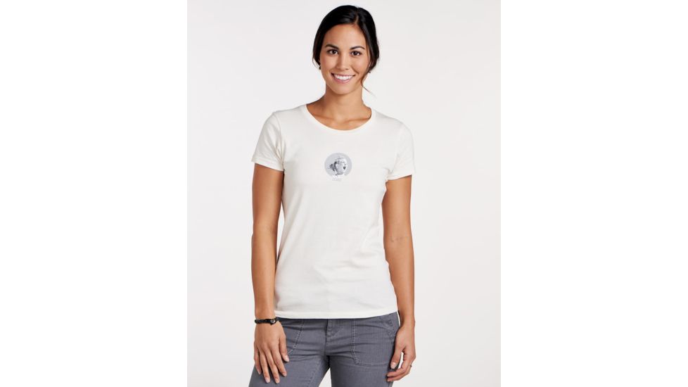 Toad&amp;Co Roar Short Sleeve Womens Graphic Tee, Natural, Small, T1002804-016-S