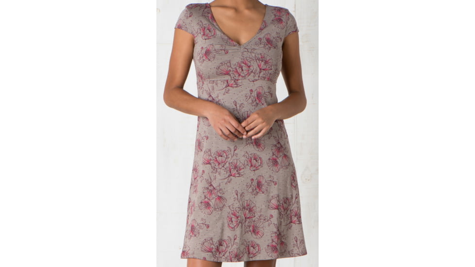 Toad&amp;Co Rosemarie Dress - Women's-Cocoa Poppy Print-Small