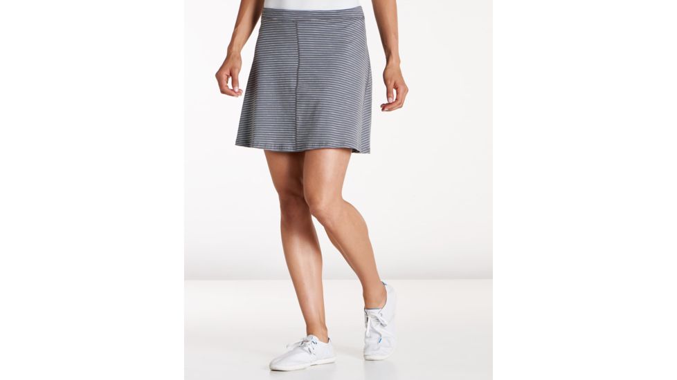Toad&amp;Co Seleena Women's Skort, Smoke Lean Stripe, Medium T1842801-015-M
