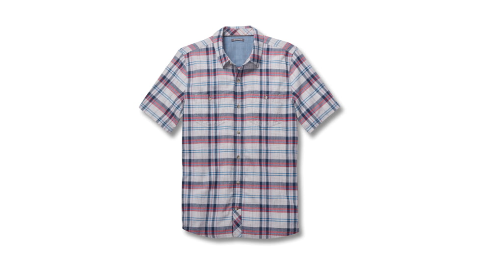 Toad&amp;Co Smythy Men's Short Sleeve Shirt, Chrome, Extra Large T2012137-119-XL