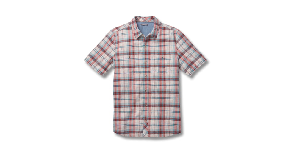 Toad&amp;Co Smythy Men's Short Sleeve Shirt, Salt, Large T2012137-199-L