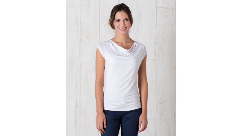 Toad&amp;Co Susurro Women's Short Sleeve Tee, White, Large T1002511-000-L