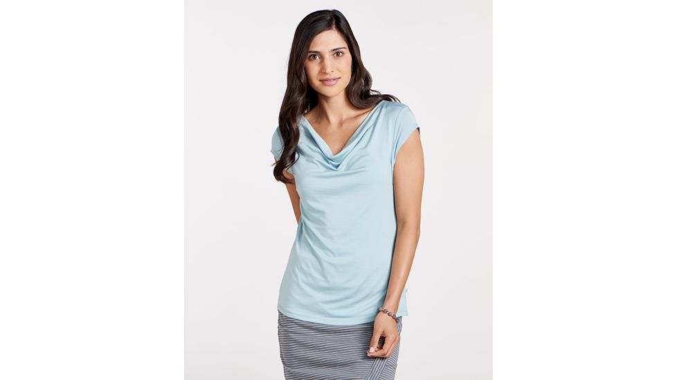 Toad&amp;Co Susurro Women's Short Sleeve Tee, Aquifer, Extra Small T1002511-400-XS