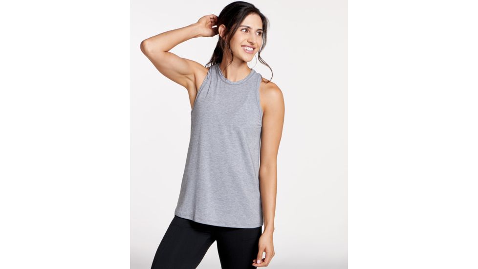 Toad&amp;Co Swifty Racer Women's Tank, Heather Grey, Extra Small T1112802-111-XS