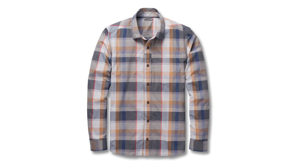 Toad&amp;Co Ventilair Men's Long Sleeve Shirt, Smoke, Large T2252708-259-L