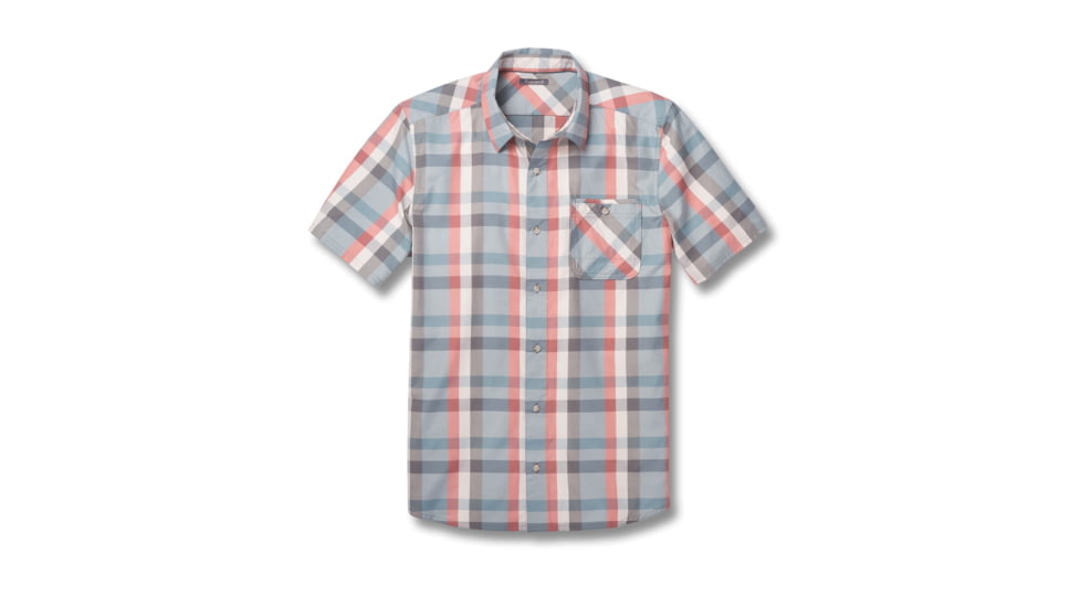 Toad&amp;Co Ventilair Men's Short Sleeve Shirt, Azores, Large T2222704-458-L