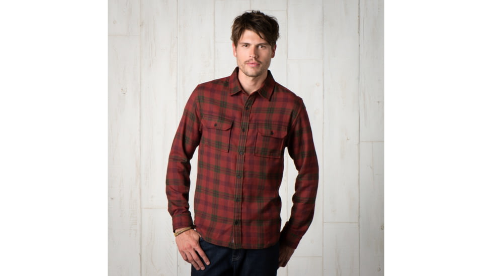 Toad&amp;Co Watchdog Long Sleeve Shirt - Mens-Brown Madder-Large