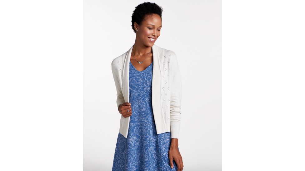 Toad&amp;Co Woodstock Women's Cardigan, Salt, Large T1072800-199-L