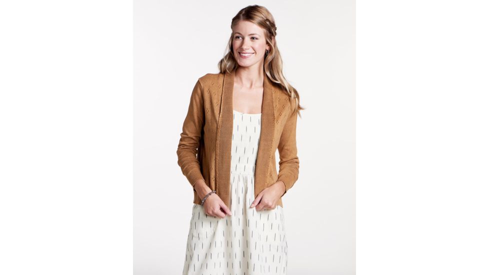 Toad&amp;Co Woodstock Women's Cardigan, Tabac, Medium T1072800-247-M