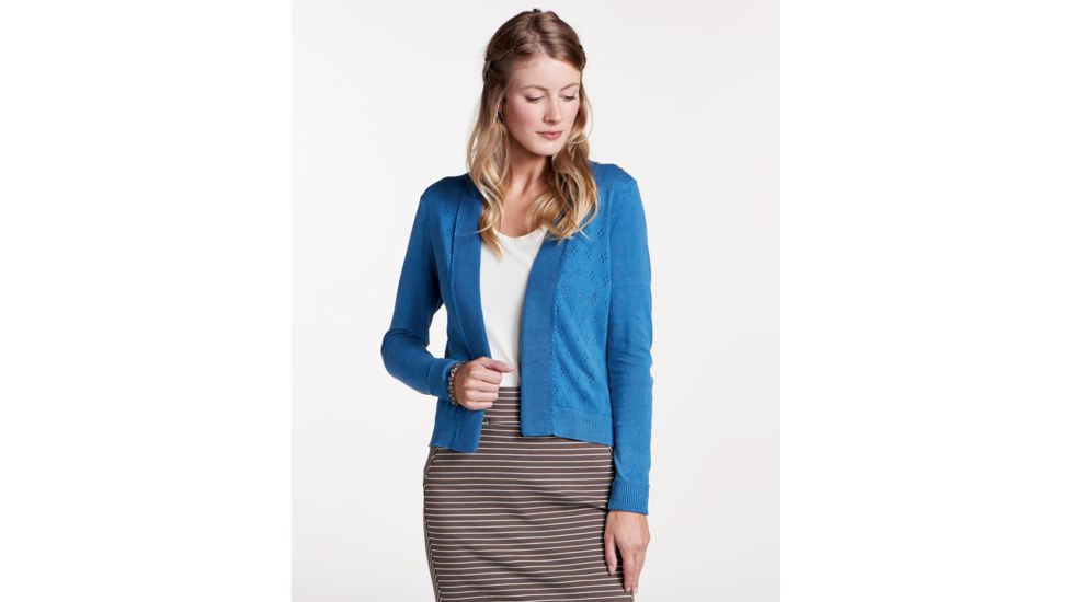 Toad&amp;Co Woodstock Women's Cardigan, Bright Indigo, Large T1072800-402-L