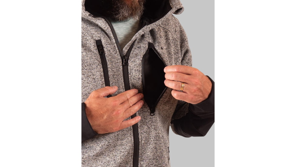 TOBE Outerwear Himalaya Fleece Jacket - Mens, Marl Gray, L, 310522-006-005