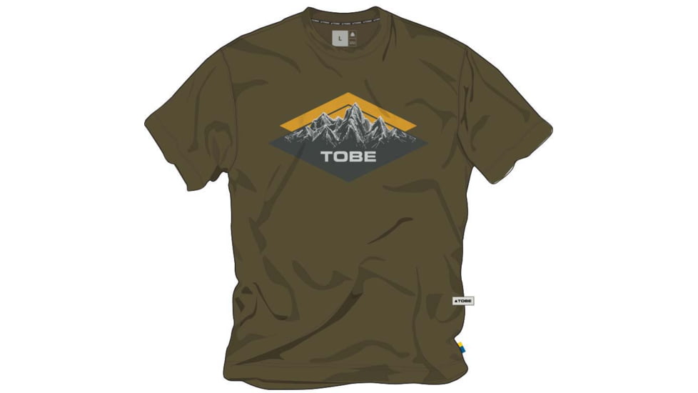 TOBE Outerwear Path Tee Diamond, Dark Olive, 2XS, 300123-506-001