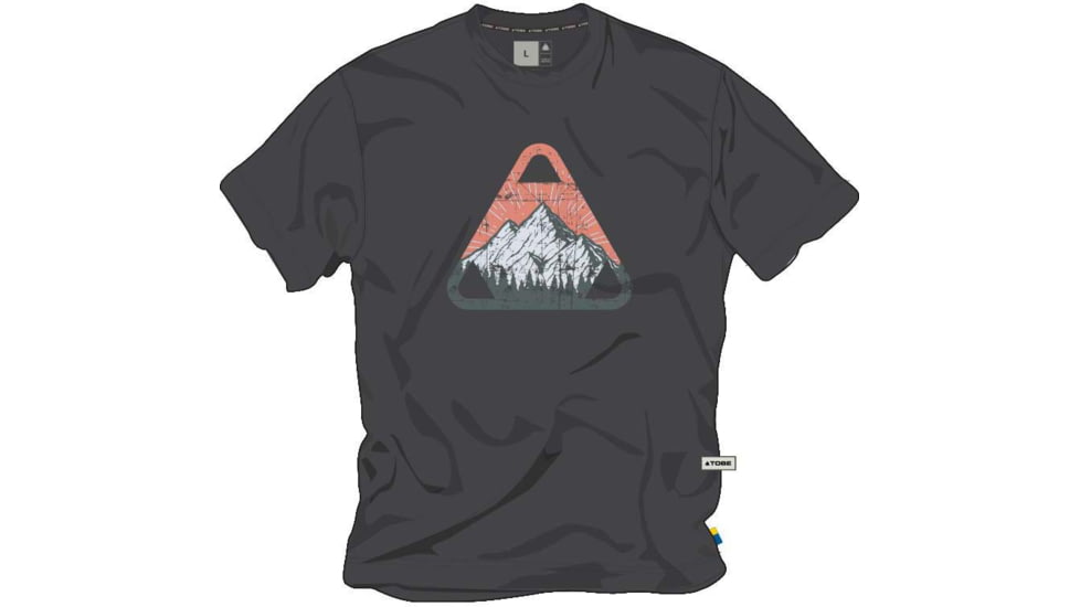 TOBE Outerwear Path Tee, Rise Asphalt, L, 300123-501-005