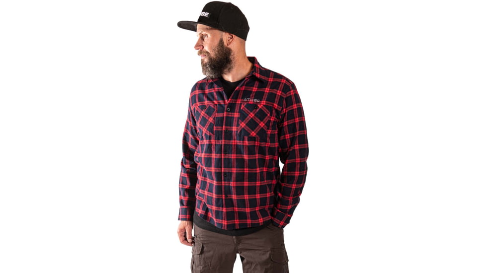 TOBE Outerwear Sonora Shirt - Mens, Red/Navy, M, 310922-501-004