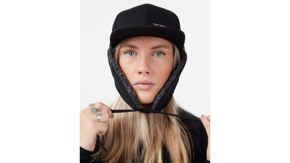 TOBE Outerwear Spica Ear-flap Cap, Black, One Size, 250223-001-111