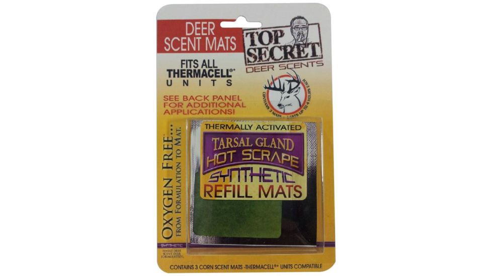 Top Secret Scent Mats Tarsal Gland Scrape, Gold, Pack of 3, TSS1007M