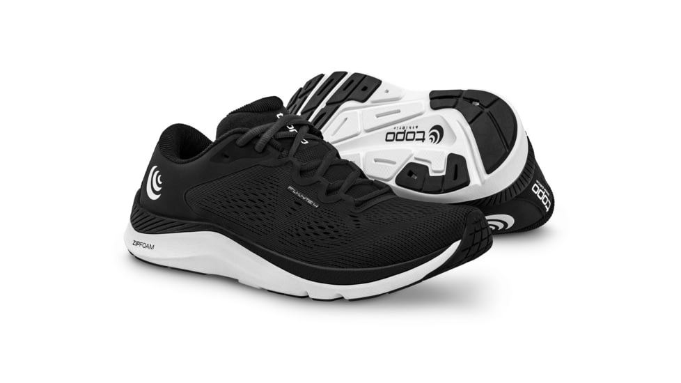 Topo Athletic Fli-Lyte 4 Road Running Shoe - Womens, Black/White, 7, W049-070-BLKWHT