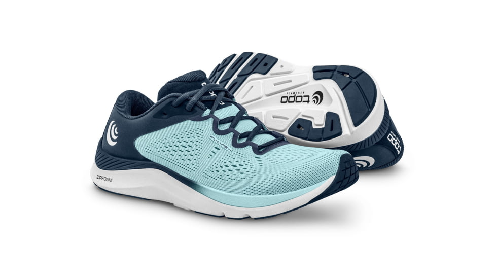 Topo Athletic Fli-Lyte 4 Road Running Shoe - Womens, Powder Blue/White, 9, W049-090-PBLWHT
