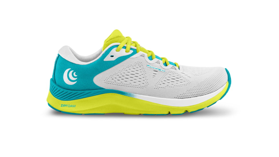 Topo Athletic Fli-Lyte 4 Road Running Shoe - Womens, White/Lime, 10.5, W049-105-WHTLIM