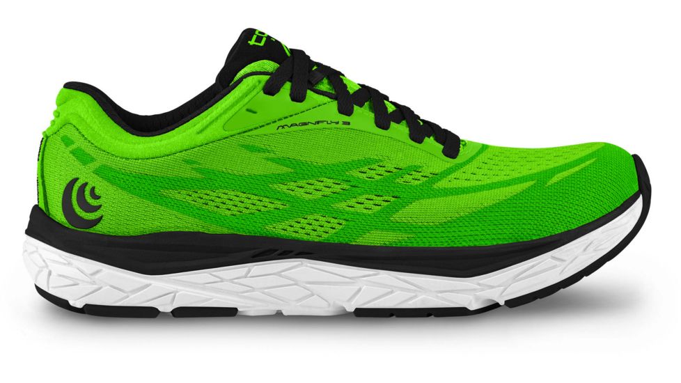 Topo Athletic Magnifly 3 Road Running Shoes - Mens, Bright Green/Black, 9.5 US, M034-095-BGRBLK